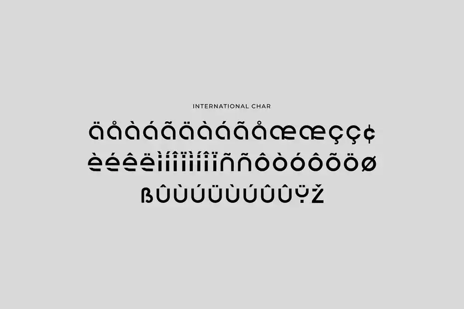 فونت انگلیسی Pure Mechanic Futuristic Sans Serif Font - 15
