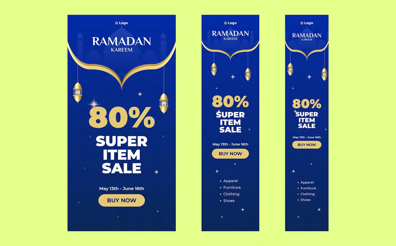 وکتور بنر تبلیغات رمضان - 5