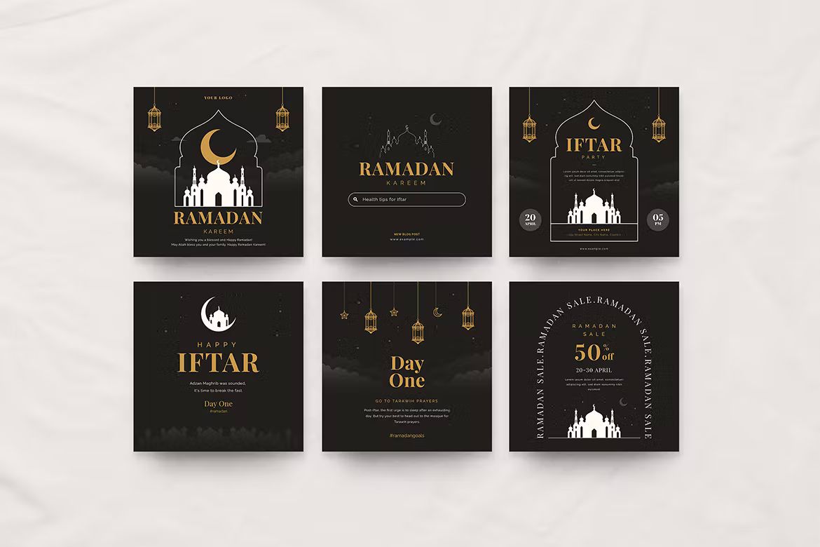 طرح لایه باز رمضان شبکه اجتماعی