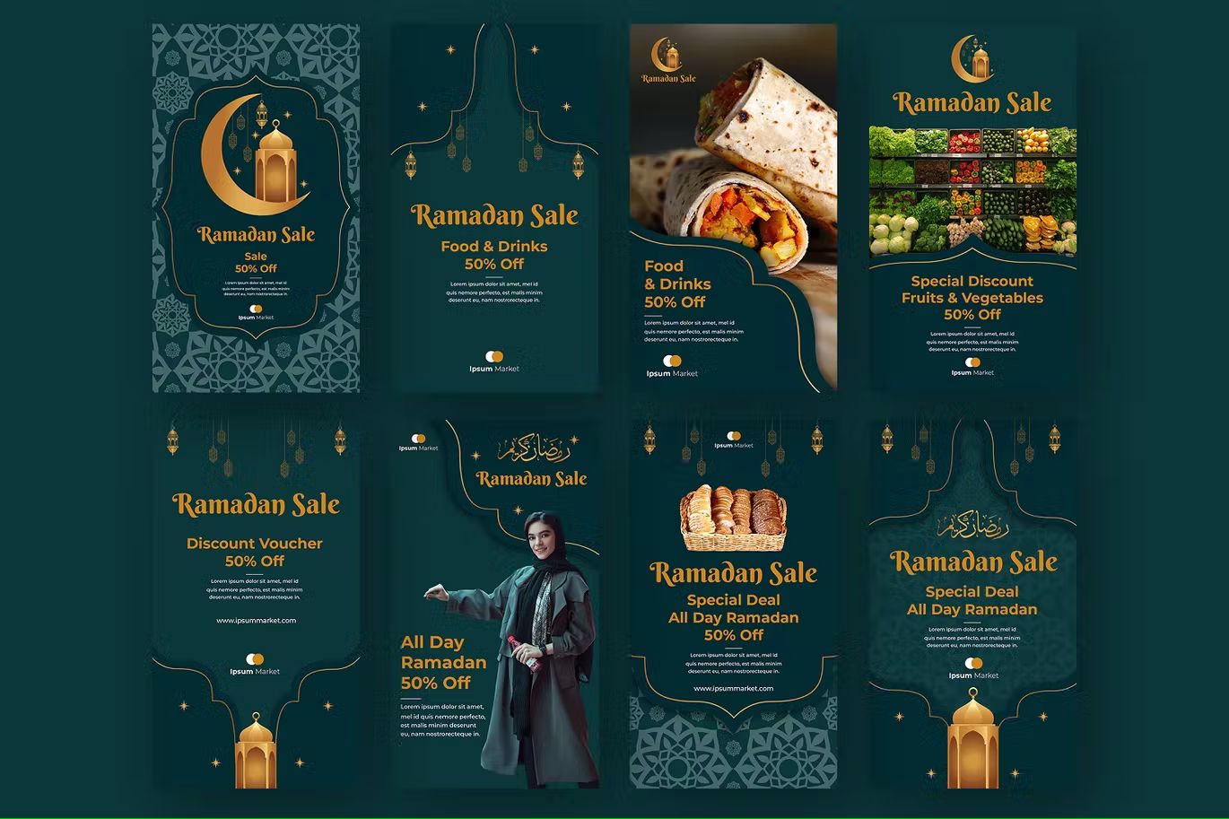 طرح لایه باز پست اینستاگرام فروش رمضان - 8