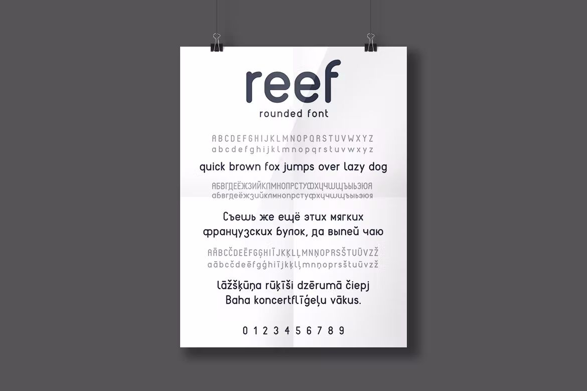 فونت انگلیسی Reef - Round Font - 5
