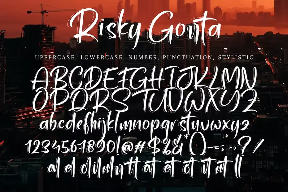 فونت انگلیسی Risky Gorrta - 9