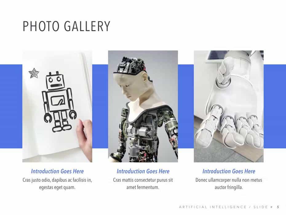 قالب پاورپوینت Robot Showcase PowerPoint Template