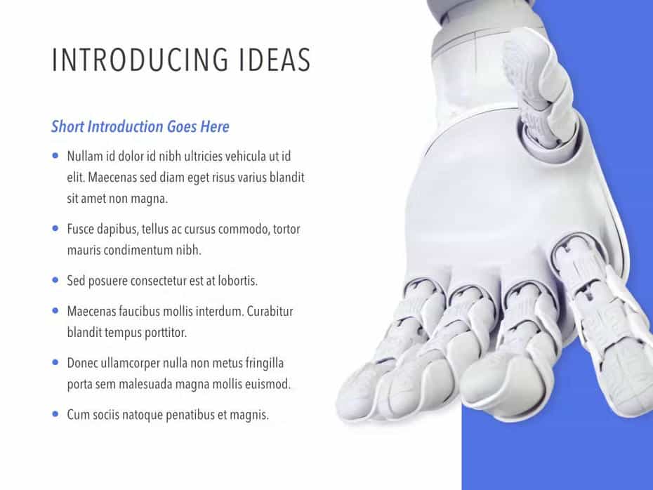 قالب پاورپوینت Robot Showcase PowerPoint Template
