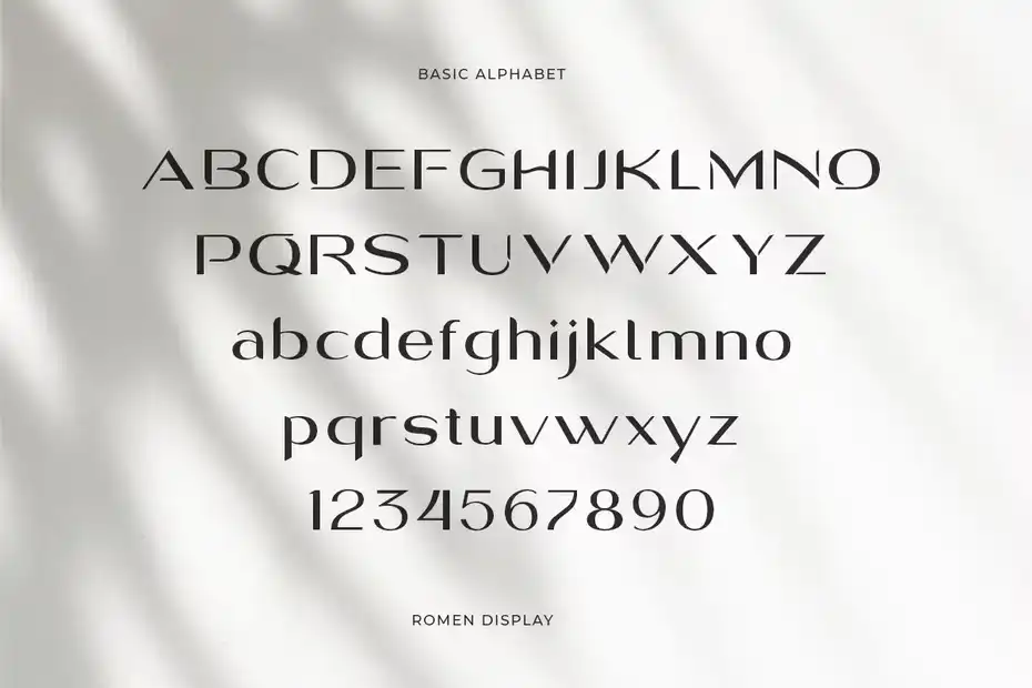 فونت انگلیسی Romen Display Modern Typeface - 11