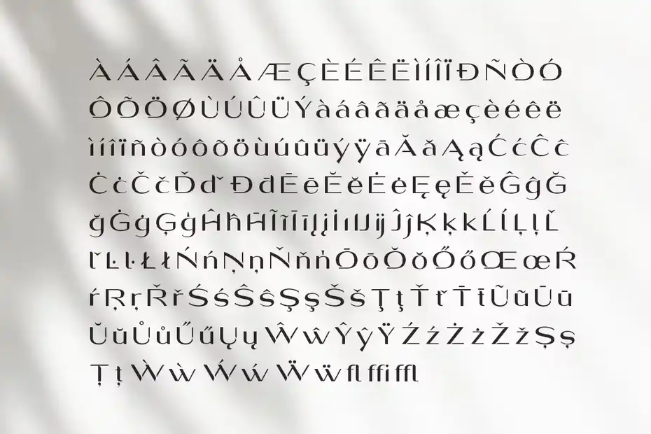فونت انگلیسی Romen Display Modern Typeface - 15