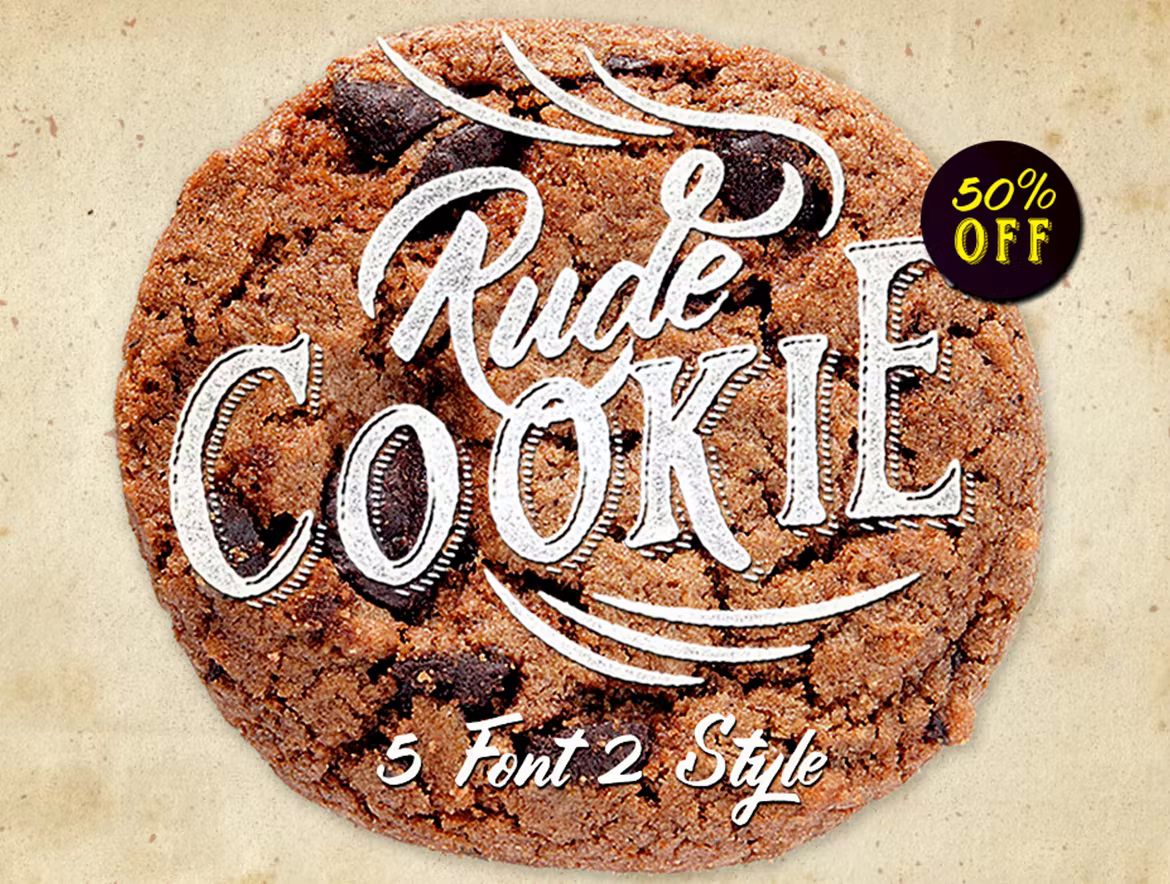 فونت انگلیسی Rude Cookie Font Layer - 5