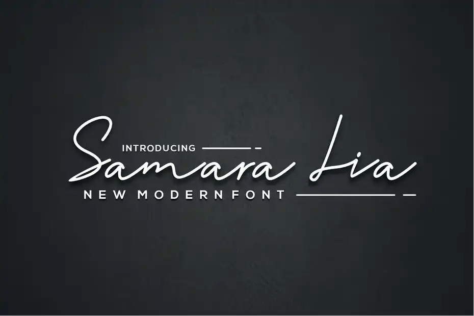فونت انگلیسی Samara lia font - 9