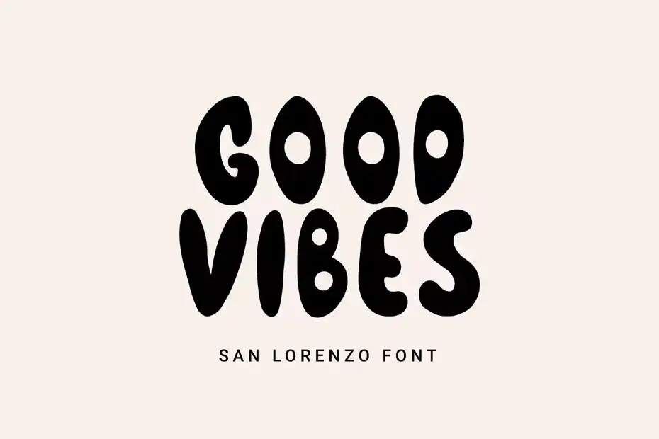 فونت انگلیسی San Lorenzo - Fat Display Font - 5