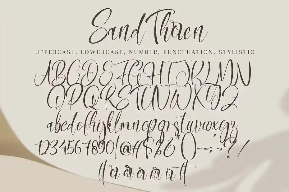 فونت انگلیسی Sand Thoren - 14