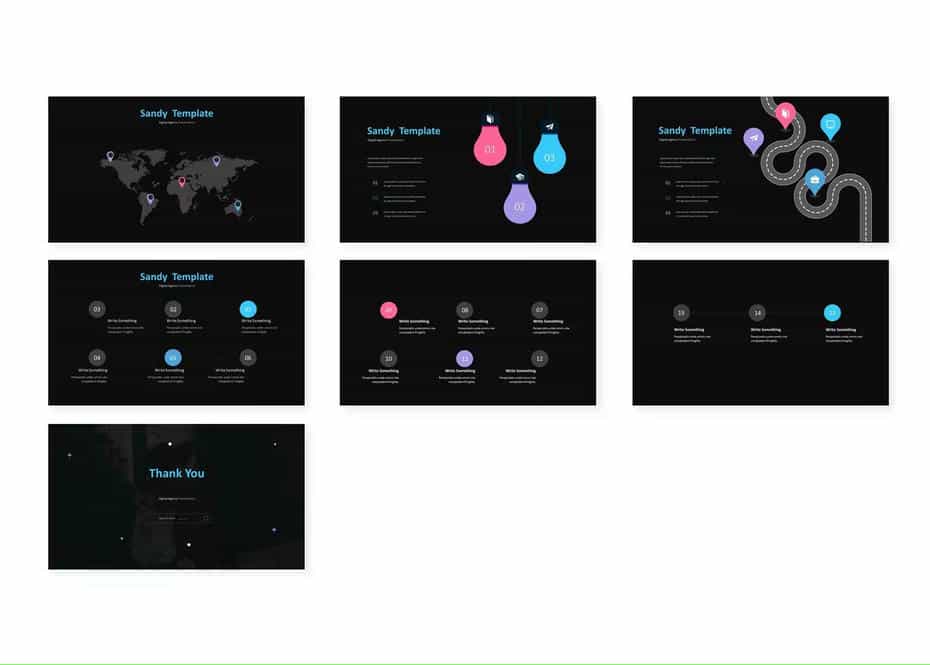 قالب پاورپوینت Sandy - Powerpoint Template