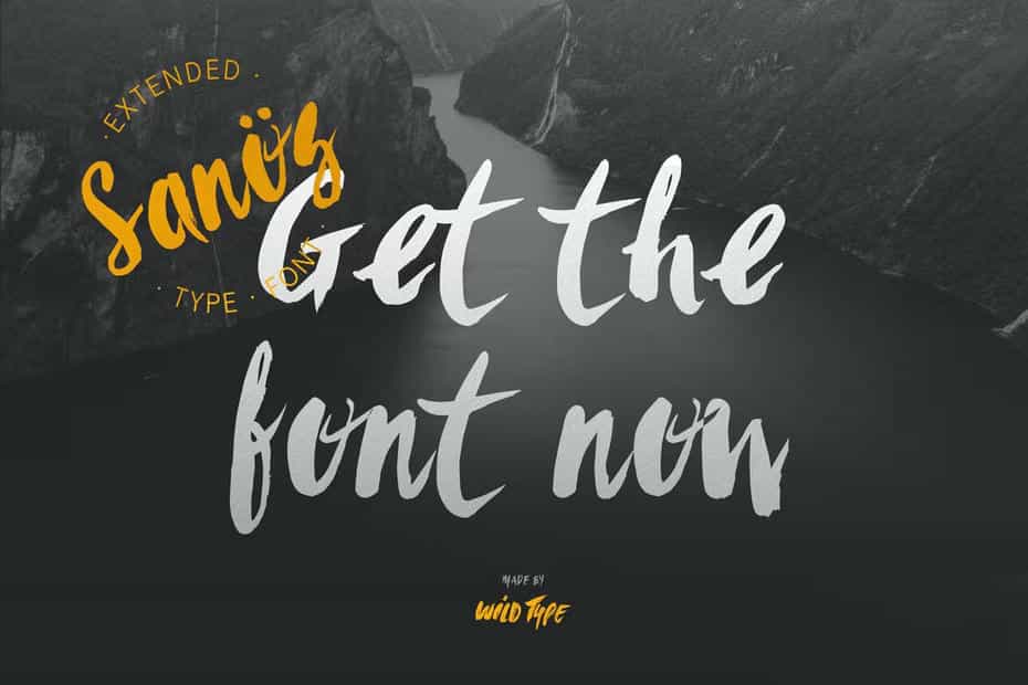 فونت انگلیسی Sanös Extended Script Font - 7