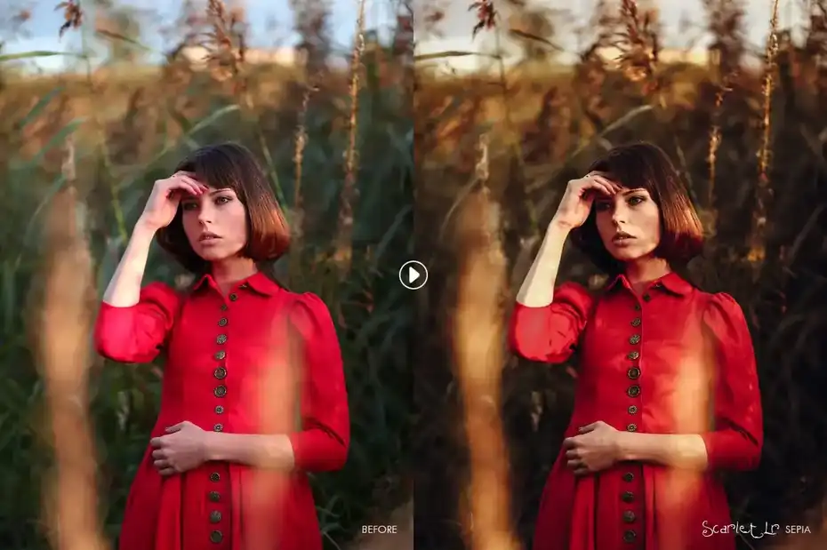 پریست لایت روم فانتزی Scarlet Fantasy Lightroom Presets - 1