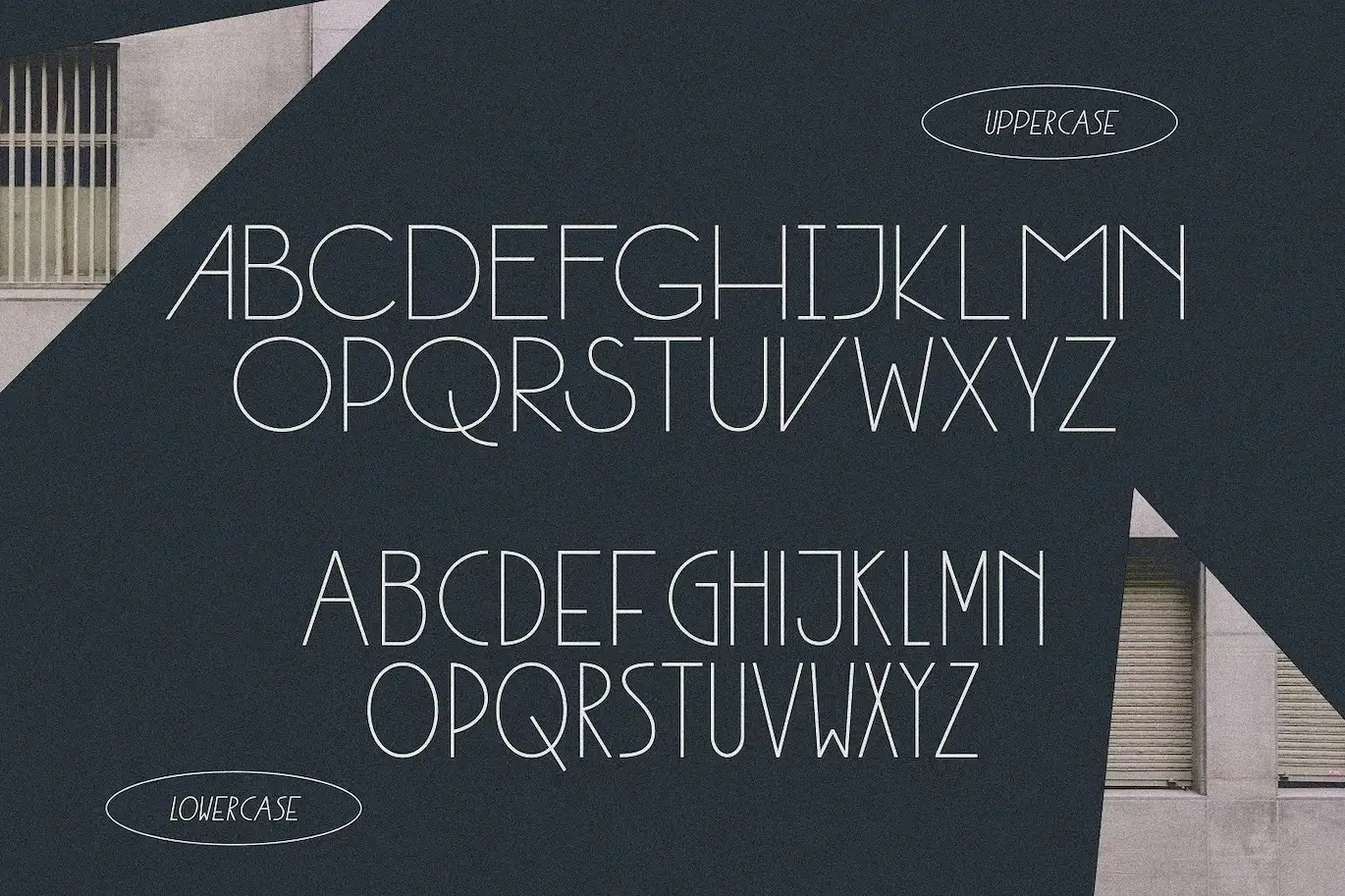 فونت انگلیسی Shoal - Modern Art Deco Font - 6