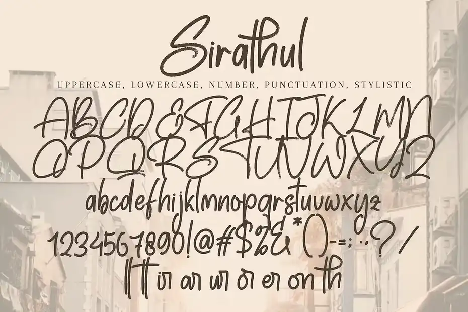 فونت انگلیسی Sirathul - 7