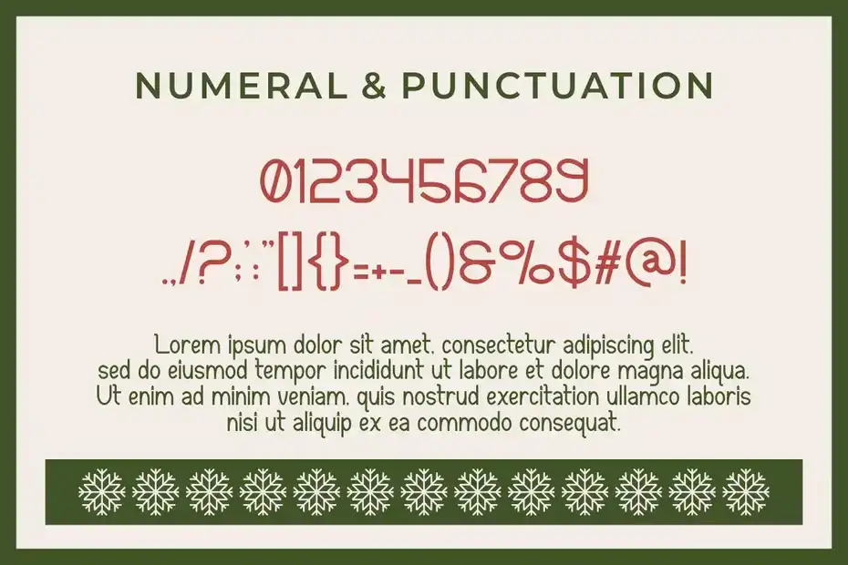 فونت انگلیسی مدرن کریسمس - 5
