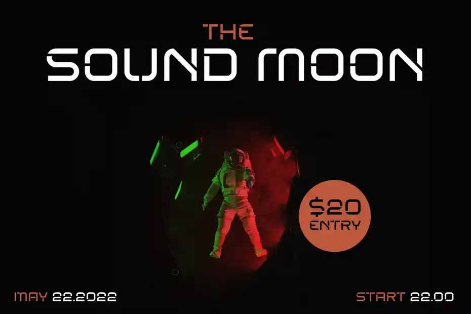 فونت انگلیسی SPACE EXPLORER - futuristic font - 17