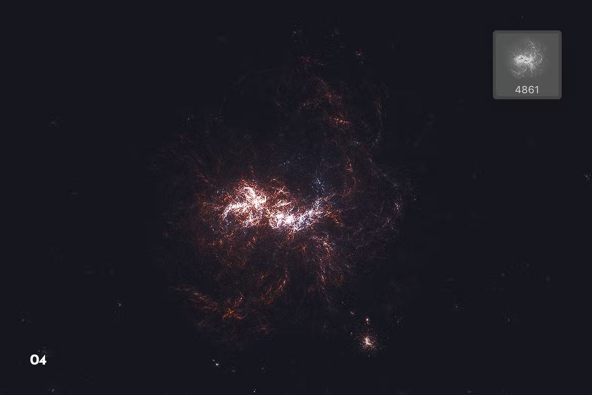 براش کهکشان فتوشاپ Space Nebula Photoshop Brushes - 8
