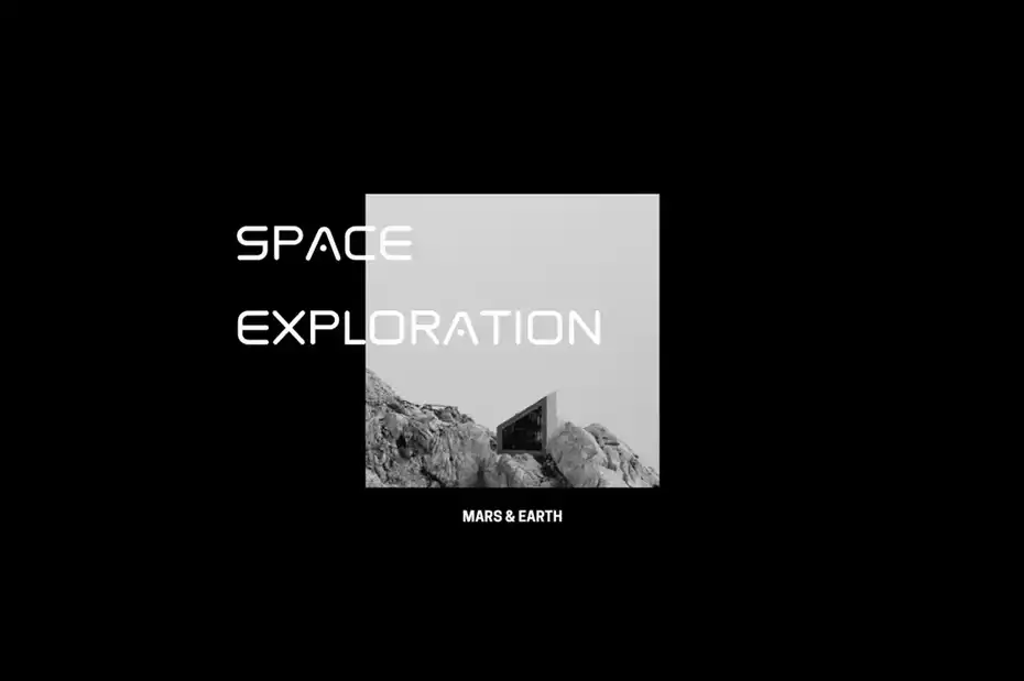 فونت انگلیسی Spaced - Future Display Font - 5