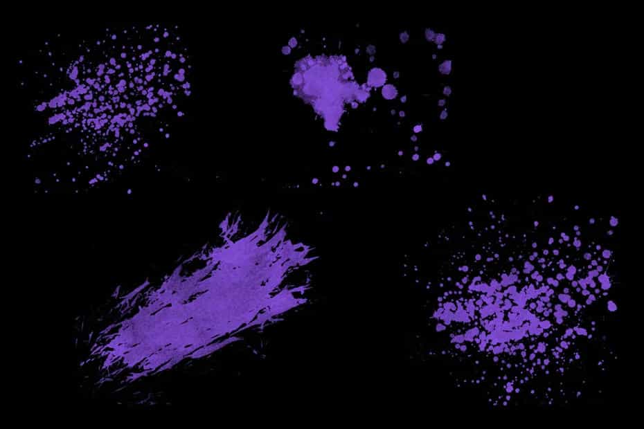 براش پاشیدن رنگ فتوشاپ Splatter Stamp Photoshop Brushes Vol. 4 - 1