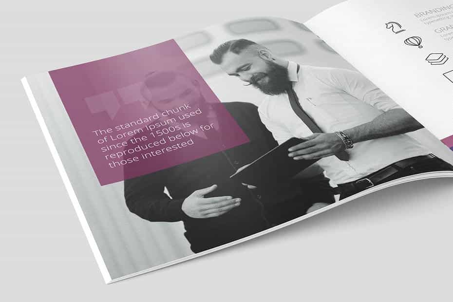 قالب ایندیزاین بروشور Square Brochure - 2