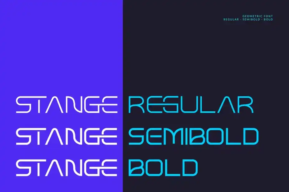 فونت انگلیسی STANGE - Modern Futuristic Font - 1