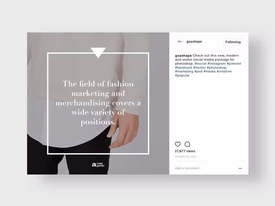 قالب لایه باز شبکه اجتماعی Stylish Social Media Pack - 16