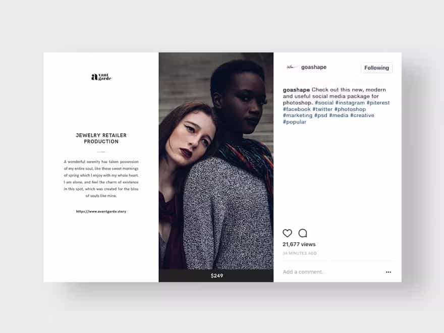 قالب لایه باز شبکه اجتماعی Stylish Social Media Pack - 6