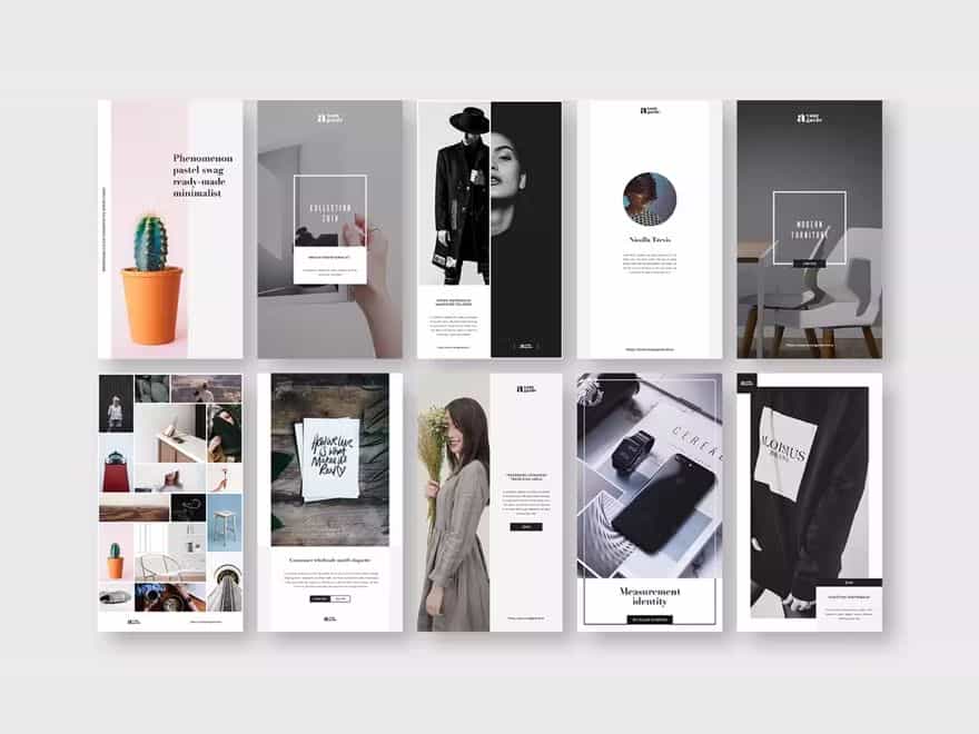 قالب لایه باز شبکه اجتماعی Stylish Social Media Pack - 10