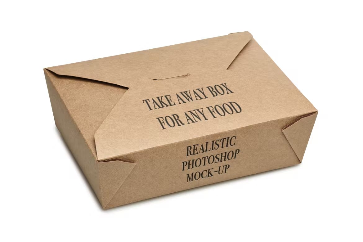 موکاپ جعبه Take away BOX Mock-up - 4