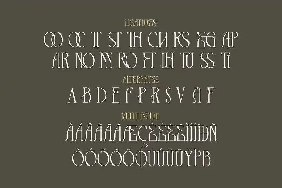 فونت انگلیسی The Cronicle Serif Display Font - 3