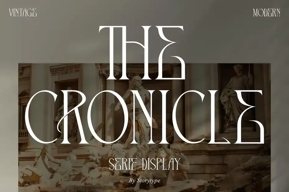 فونت انگلیسی The Cronicle Serif Display Font - 15