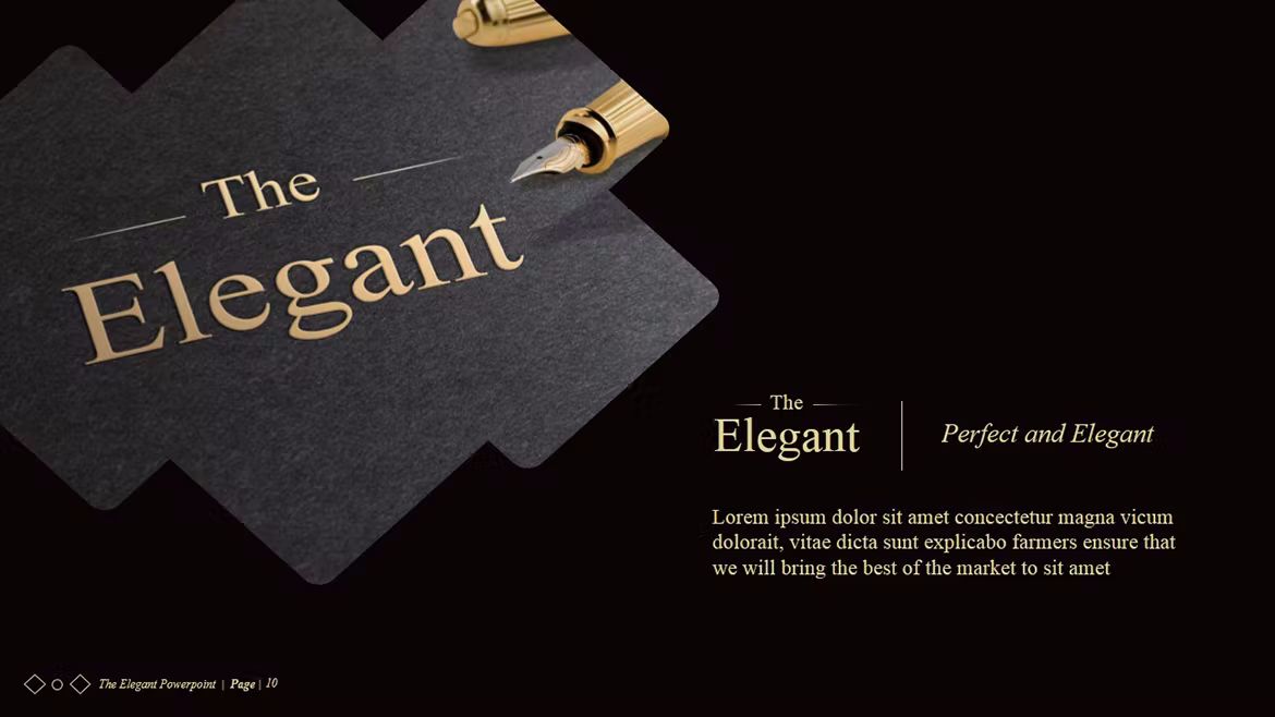 قالب پاورپوینت The Elegant - 14