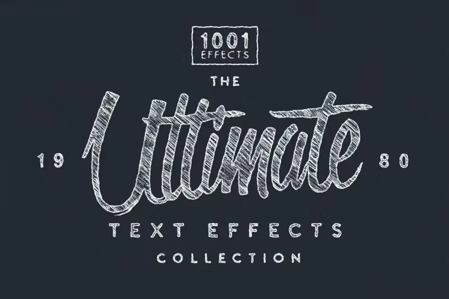 افکت متن فتوشاپ The Ultimate 1001 Text Effects - 12