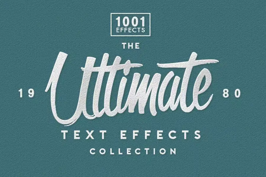 افکت متن فتوشاپ The Ultimate 1001 Text Effects - 18