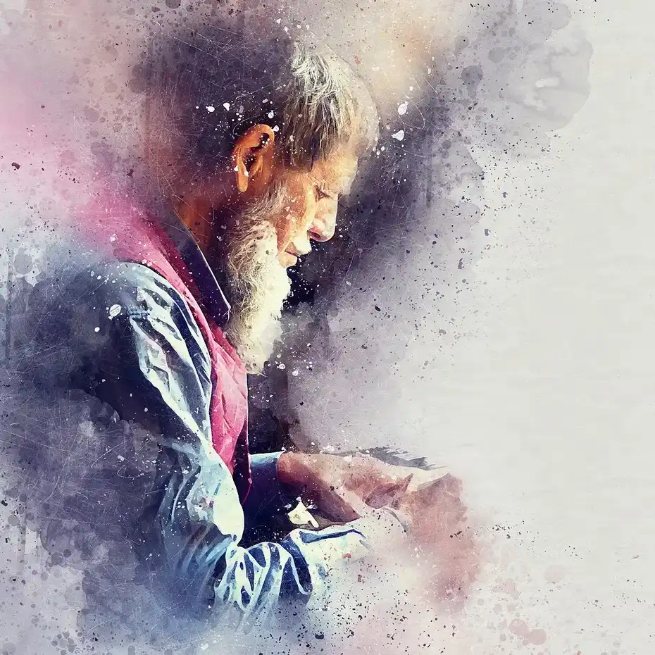 اکشن فتوشاپ تبدیل عکس به نقاشی آبرنگی قدیمی - 27