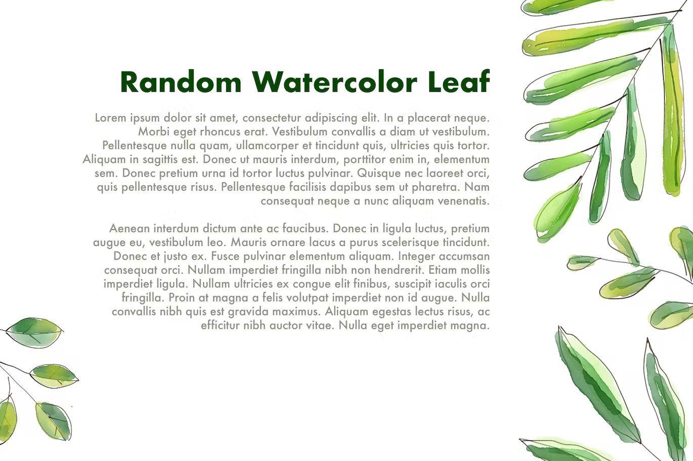 کلیپ آرت برگ آبرنگی water color leaf collections - 4