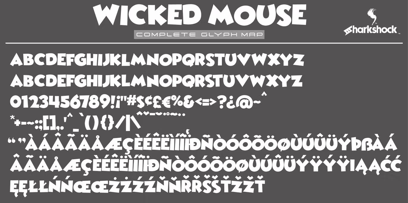 فونت انگلیسی Wicked Mouse - 2