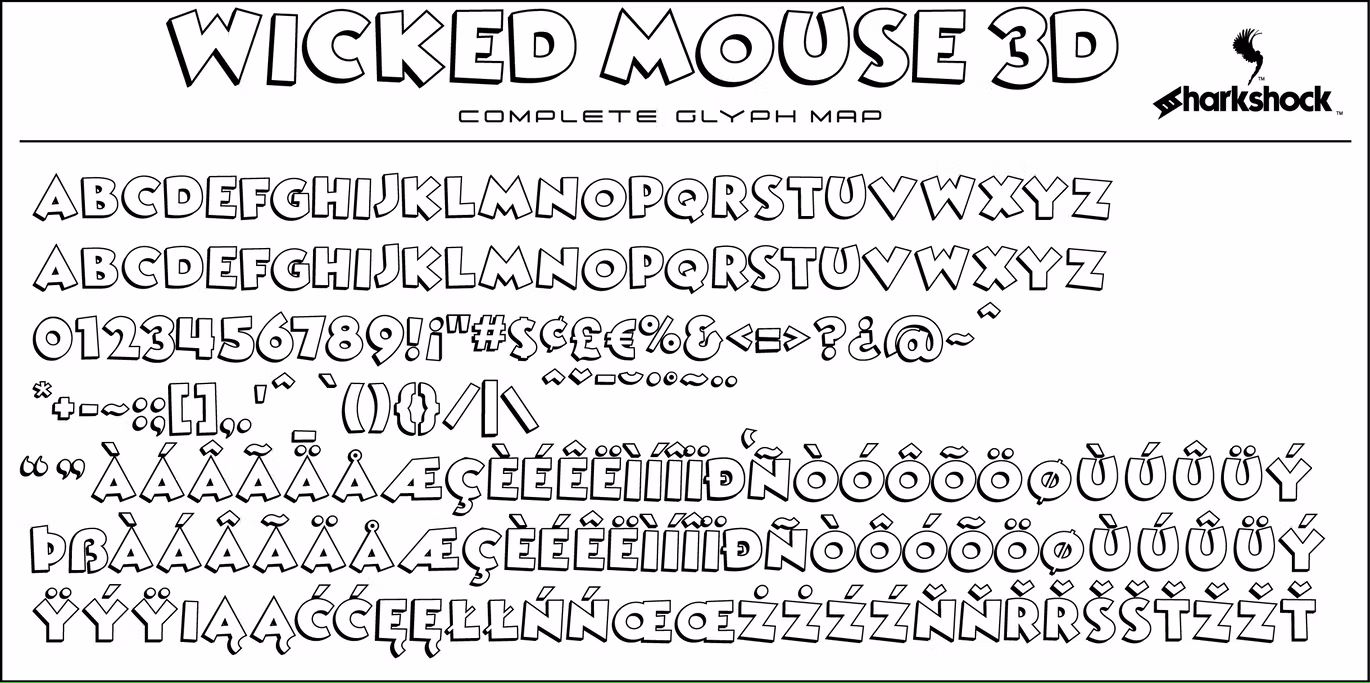 فونت انگلیسی Wicked Mouse - 4
