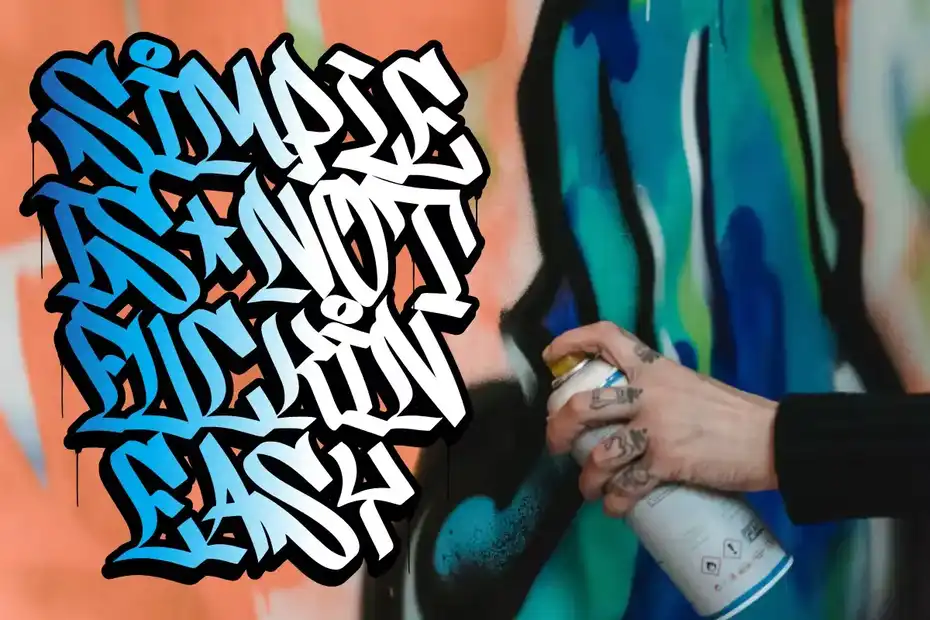 فونت انگلیسی Wildside - Urban Graffiti Font - 19