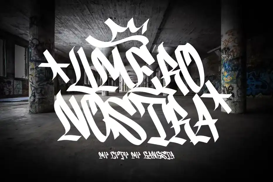 فونت انگلیسی Wildside - Urban Graffiti Font - 1