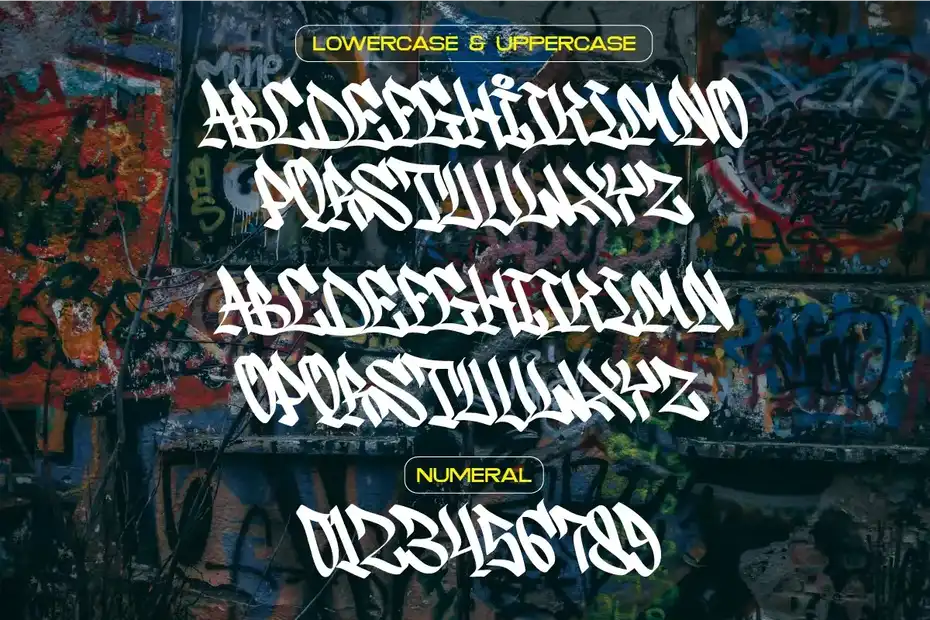 فونت انگلیسی Wildside - Urban Graffiti Font - 3