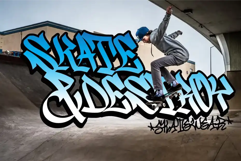 فونت انگلیسی Wildside - Urban Graffiti Font - 5