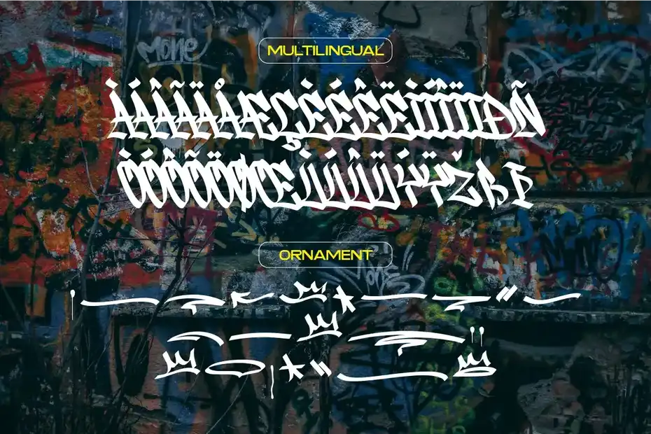 فونت انگلیسی Wildside - Urban Graffiti Font - 15