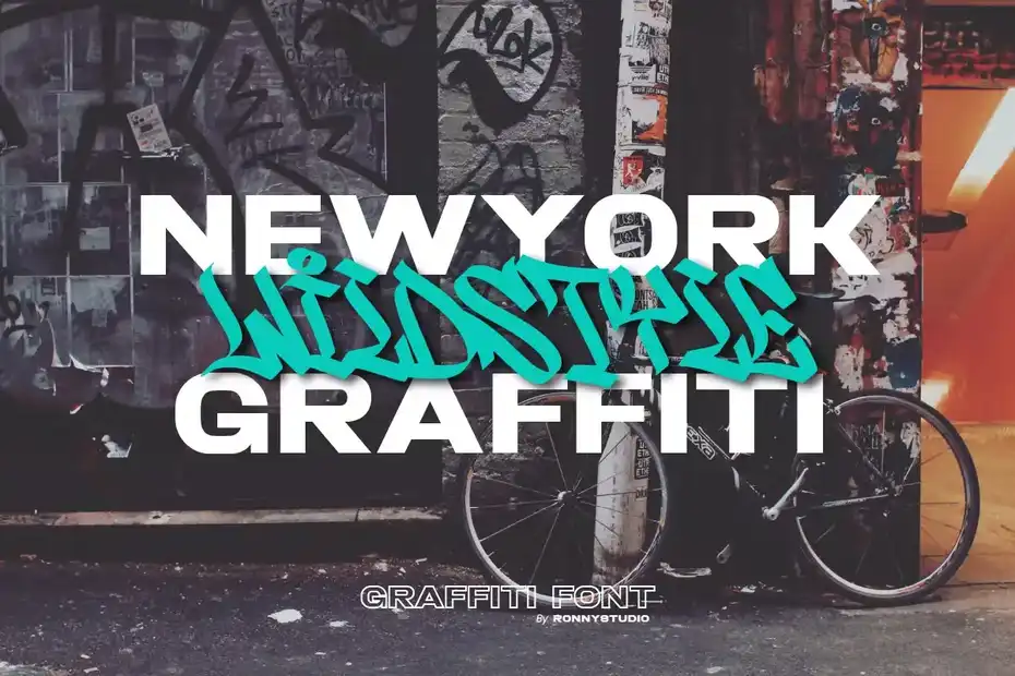 فونت انگلیسی Wildside - Urban Graffiti Font - 17