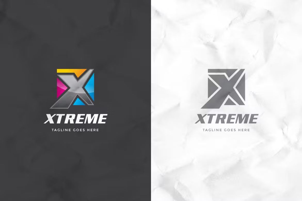 وکتور لوگو Xtreme Letter X Logo Template - 2
