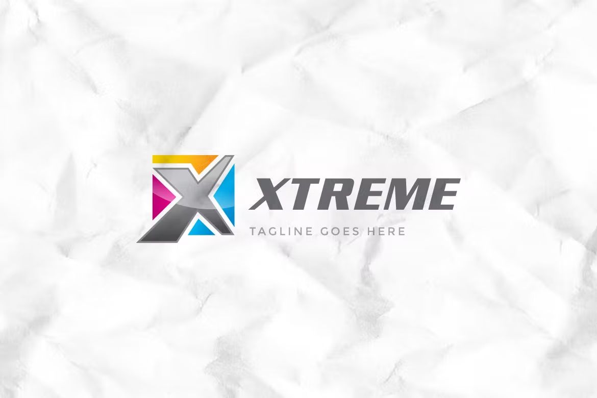 وکتور لوگو Xtreme Letter X Logo Template - 4