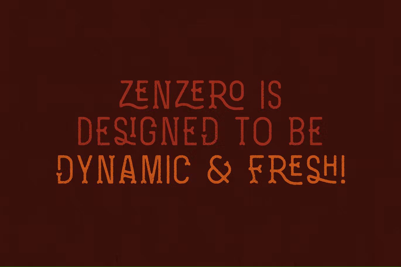فونت انگلیسی Zenzero Grotesk Typeface - 3