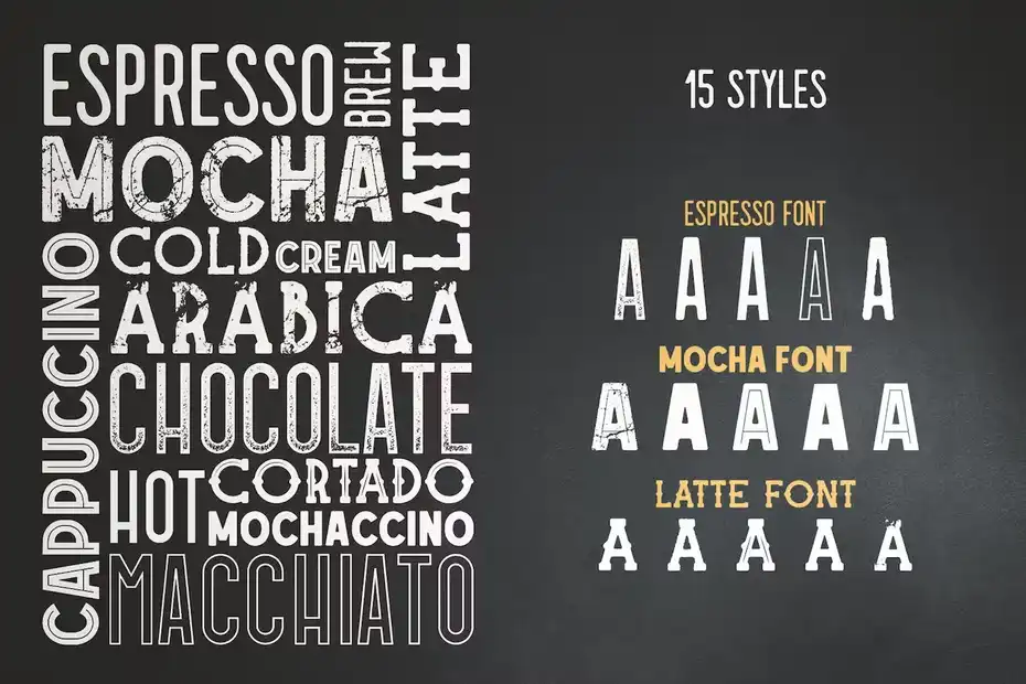 دانلود فونت کافی شاپ Fonts Coffee Lab Collection - 4 دانلود فونت کافی شاپ - 3