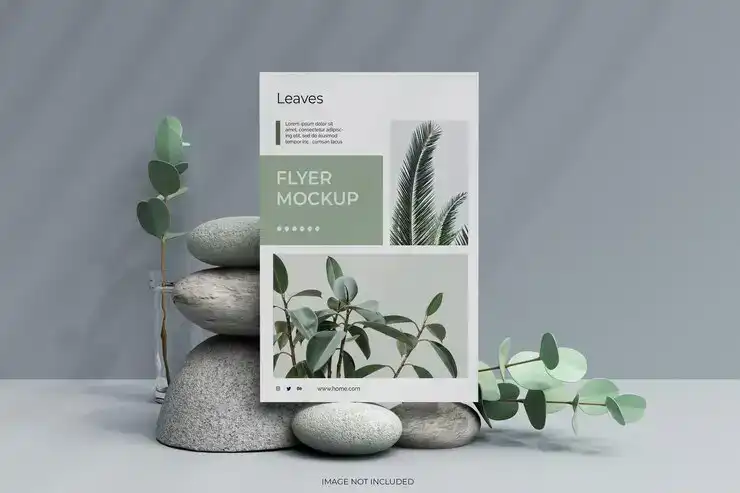 موکاپ پوستر و تراکت A4 posters flyer or letter head mockup - 1